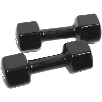5kg Dumbbells Pair PVC Hand Weights Rubber Coated