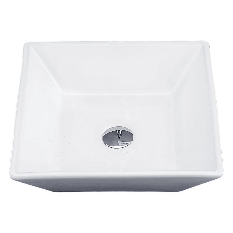 Bathroom Ceramic Rectangular Above Countertop Basin for Vanity
