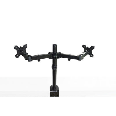 Dual LCD Monitor Desk Mount Stand Adjustable Fits 2 Screens Up To 27"