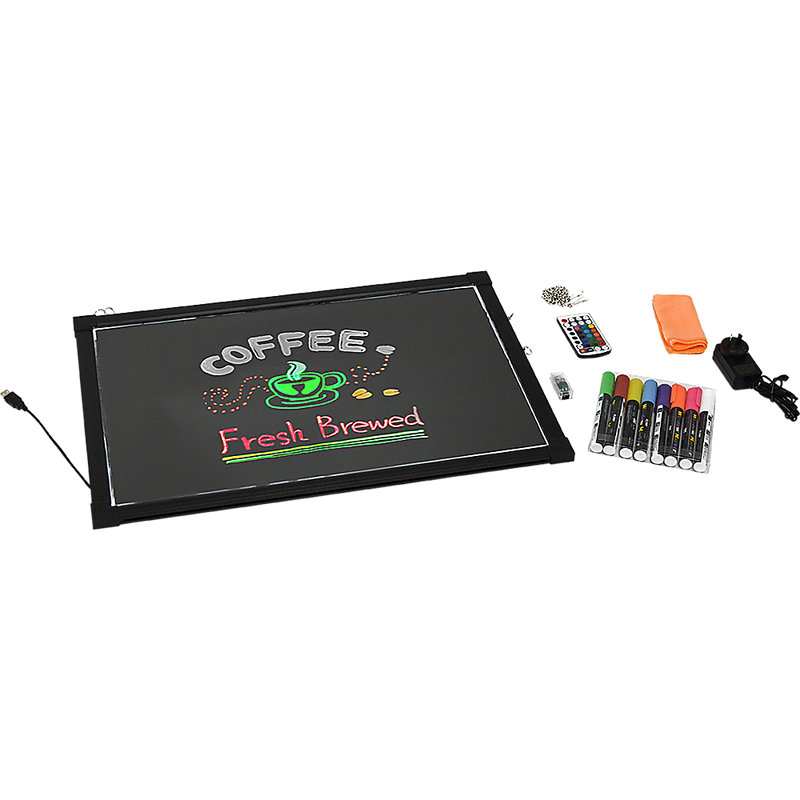 40x60cm LED Drawing Writing Board Remote Controlled Fluorescent Light Up Sensory Play