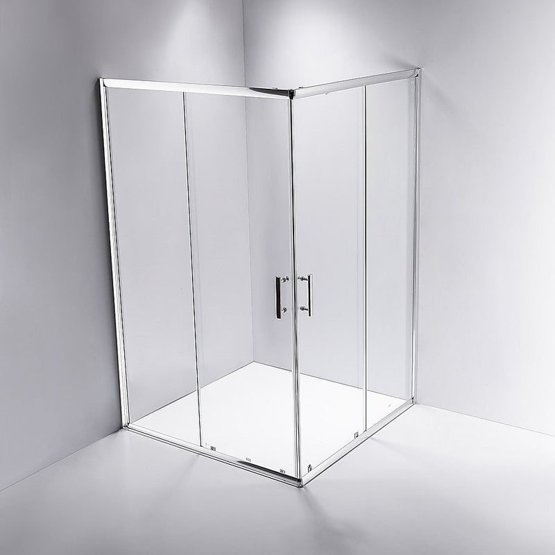 1000 x 1200mm Sliding Door Nano Safety Glass Shower Screen By Della Francesca