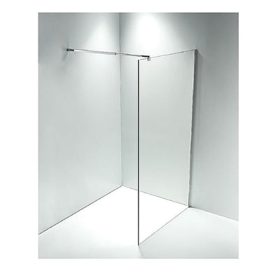 1100 x 2100mm Frameless 10mm Safety Glass Shower Screen