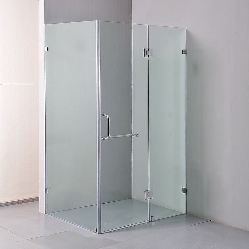 1100 x 900mm Frameless 10mm Glass Shower Screen By Della Francesca