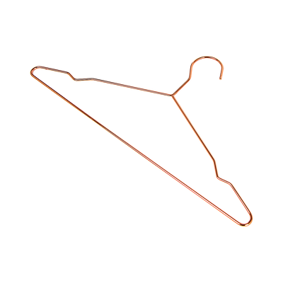 Adult 16.5" Rose Gold Shiny Metal Wire Coat Suit Top Clothes Hangers (30pc per set) - Payday Deals
