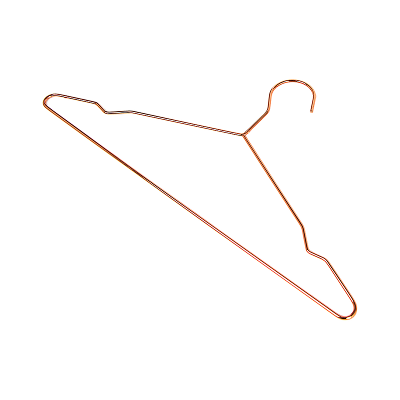 Adult 16.5" Rose Gold Shiny Metal Wire Coat Suit Top Clothes Hangers (30pc per set) - Payday Deals