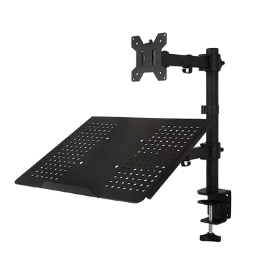 Monitor Mount & Laptop and Tablet Shelf Stands Holders Adjustable Workspace Arm