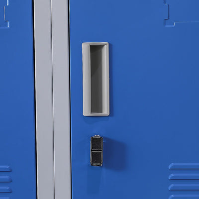 12-Door Locker for Office Gym Shed School Home Storage - Padlock-operated