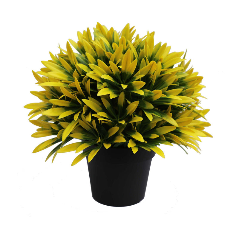 Small Potted Artificial Decorative Yellow Lily Plant UV Resistant 20cm - Payday Deals