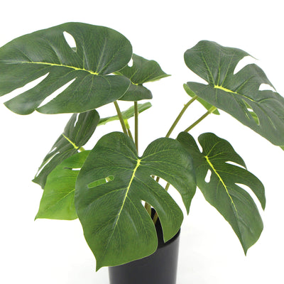 Potted Artificial Split Philodendron Plant With Real Touch Leaves 35cm - Payday Deals
