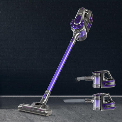 Devanti 150 Cordless Handheld Stick Vacuum Cleaner 2 Speed   Purple And Grey - Payday Deals