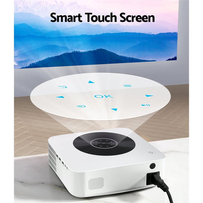Devanti Wifi Bluetooth Video Projector Touch Screen 1080P Portable Home Cinema