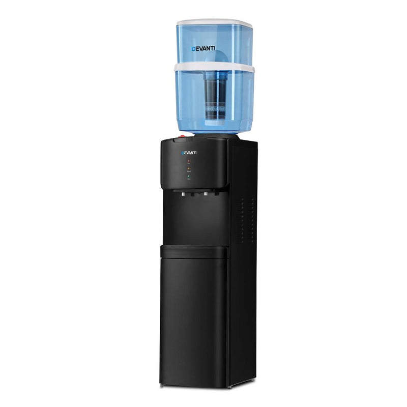Devanti Water Cooler Chiller Dispenser Bottle Stand Filter Purifier Office Black - Payday Deals