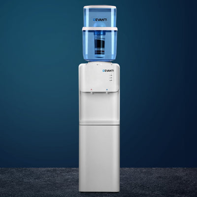 Devanti 22L Water Cooler Dispenser Top Loading Hot Cold Taps Filter Purifier Bottle - Payday Deals