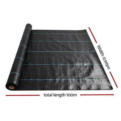 Instahut Weed Control Mat Black - Payday Deals