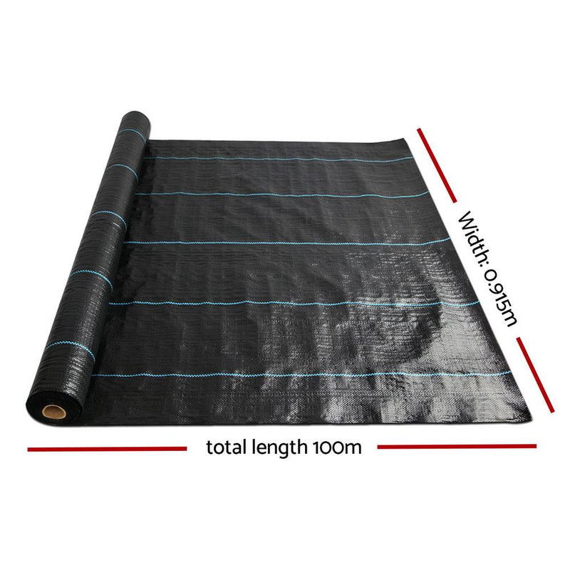 Instahut Weed Control Mat Black - Payday Deals