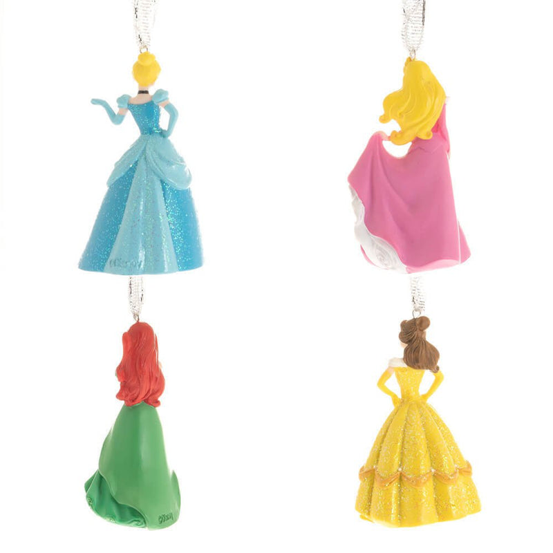 Christmas Disney Princess Tree Hanging Ornaments Set of 4