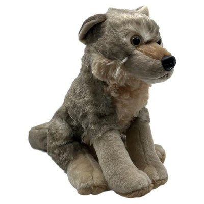 Wild Republic Cuddlekins Sitting Wolf Plush Toy Stuffed Animal 30cm