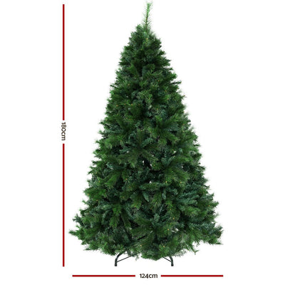 Jingle Jollys Christmas Tree 1.8M Xmas Trees Decorations Pine-Needle 1024 Tips - Payday Deals