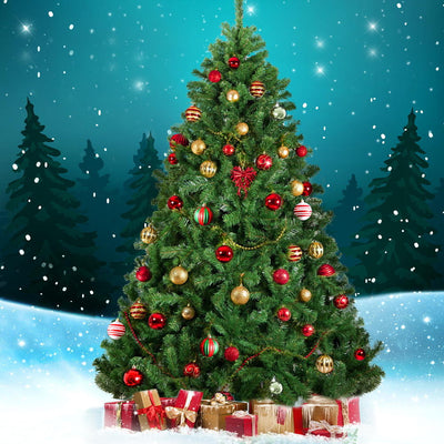 Jingle Jollys Christmas Tree 2.4M Xmas Trees Decorations Green 1500 Tips - Payday Deals