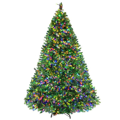 Jingle Jollys Christmas Tree 2.4M Xmas Tree with 3190 LED Lights Multi Colour