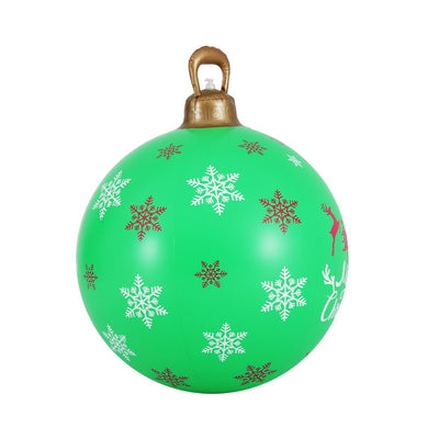 Jingle Jollys Christmas Inflatable Ball 60cm Decoration Giant Bauble Green