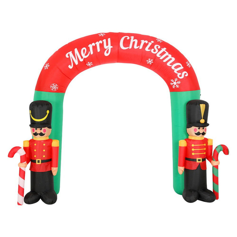 Jingle Jollys Christmas Inflatable Nutcracker Archway 3M Outdoor Decorations