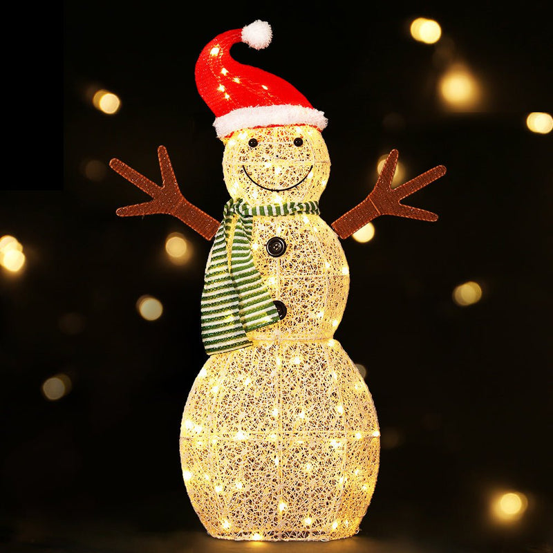 Jingle Jollys Christmas Lights LED Rope Light Snowman 97CM Motif 3D Decoration