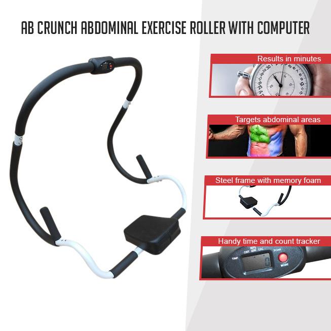 Ab Crunch Abdominal Exercise Roller with Computer Payday Deals