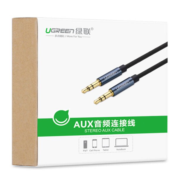 UGREEN 3.5MM male to male AUX cable with braid 3M (10688)
