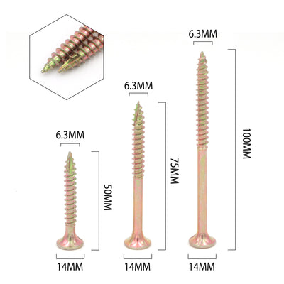 ACCORD SCREW BAT IHX GP 14-10X75 PBX25