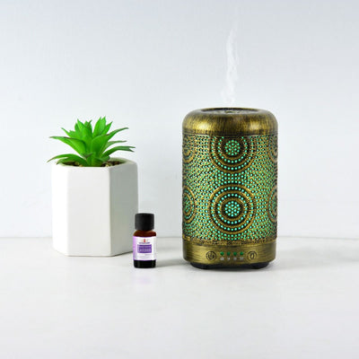 activiva 100ml Metal Essential Oil and Aroma Diffuser-Vintage Gold Payday Deals