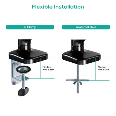 activiva ErgoLife Single Monitor Screen Steel Gas Spring Monitor Arm Payday Deals