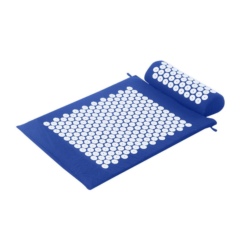 Acupressure Mat Yoga Massage Sit Lying Pain Stress Relax Blue 68 x 42cm Payday Deals