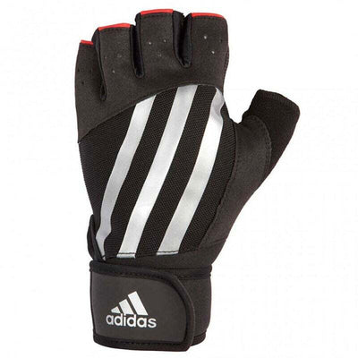 Adidas Elite Gloves Weight Lifting Gym Workout Training Grip Gym Sports - Black/Silver Payday Deals