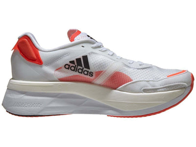 Adidas Men's Adizero Boston 10 Shoes Runners Sneakers - White/Black/Red Payday Deals