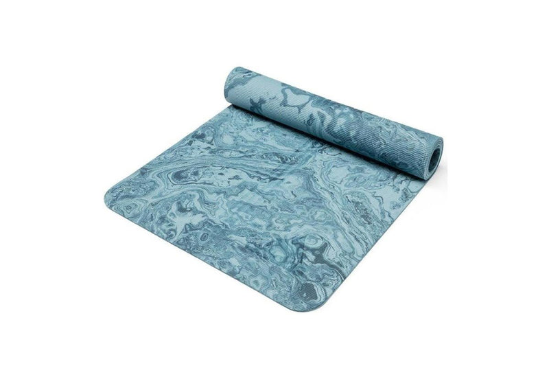 Adidas Premium 5mm Camo Sports Home/Gym Fitness Exercise Yoga Mat Raw Steel Blue Payday Deals