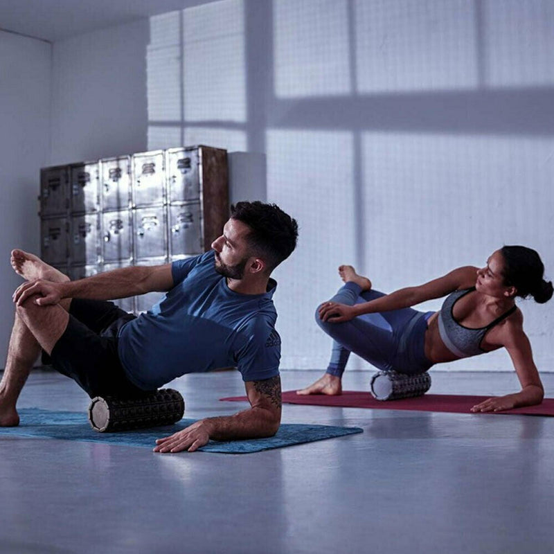 Adidas Textured Foam Roller Yoga Fitness Gym Body Massage Pilates Block - Black Payday Deals