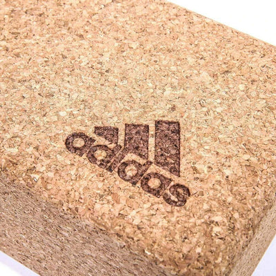 Adidas Yoga Cork Block Home Gym Fitness Exercise Pilates Tool Brick - Brown Payday Deals