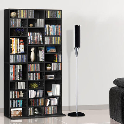 Artiss Adjustable Book Storage Shelf Rack Unit - Black Payday Deals