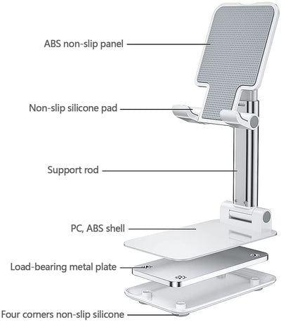 Adjustable Cell Phone and Tablet Holder Compatible with ipad, iPhone, Samsung and All Smartphones Payday Deals