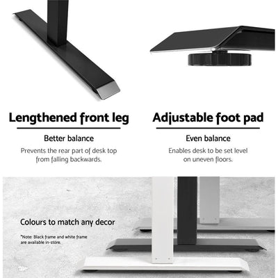 Adjustable Desk Frame Black