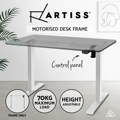 Adjustable Desk Frame White