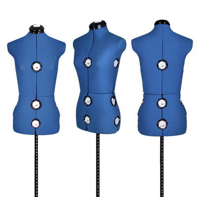 Adjustable Mannequin Cloth Display Tailor Dressmaker - Blue