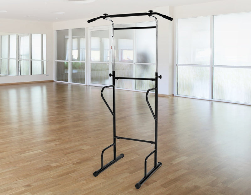 Adjustable Power Tower Dip Bar Pull Up Stand Fitness Station Payday Deals