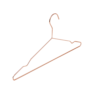 Adult 16.5" Rose Gold Shiny Metal Wire Coat Suit Top Clothes Hangers (60pc per set) Payday Deals
