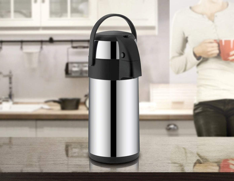 Air Pot for Tea Coffee 5L Pump Action Insulated Airpot Flask Drink Dispenser Payday Deals