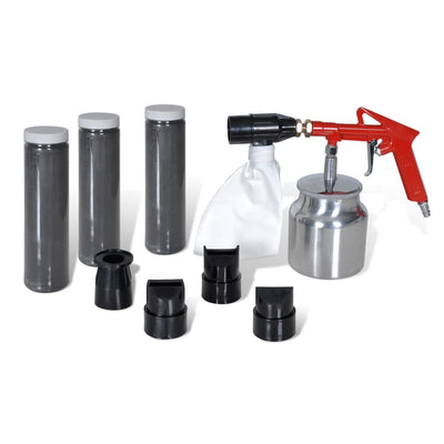 Air Sand Blasting Kit Sand & Nozzles Included Payday Deals