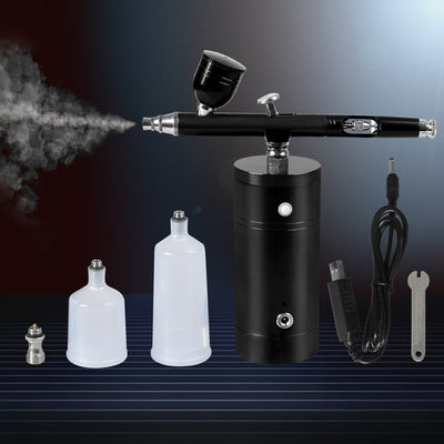 Airbrush Kit Compressor Cordless Dual Action USB Portable Spray Paint System Set Payday Deals