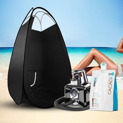 Alba. Spray Tan Machine Sunless HVLP System Solution Spray Tent Kit