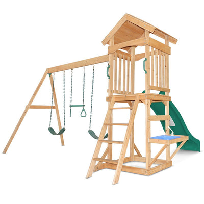 Albert Park Swing & Play Set (Green Slide) Payday Deals